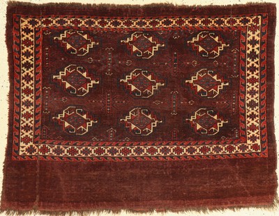 Antiker Karadashli Tschowal, Turkmenistan, 19. Jhd, Wolle auf Wolle, ca. 109 x 80 cm, EHZ: 5