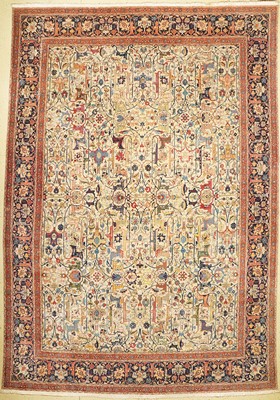 Täbriz fein(50 Raj), Persien, um 1950, Korkwolle , ca. 475 x 333 cm, EHZ: 2