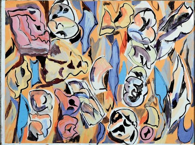 Helmut Dittmann, 1931 Berlin - 2000, Collage: "Strandsteine Badebucht Insel Hvar", so betitelt, Collage/Gouache/Papier, signiert u. datiert ...