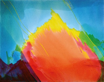Willibrord Haas, geb. 1936, bekannter Berliner Künstler, abstrakte Komposition, Acryl/Lwd, signiert, dat. 2016, 80 x 100 cm