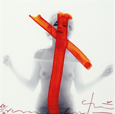 Bert Stern, 1920 - 2013, New York, Fotografie, "Marilyn Crucifix II", auf dickem matten Fotopapier, hochwertiger Irisprint, handsigniert, ...