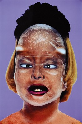 Orlan geb. 1947 St. Etienne Frankreich, Fotografie: Cibachrome ( C-Print) auf Hochglanz, Fotopapier, rückseitig handsigniert und nummeriert 44/100, ...