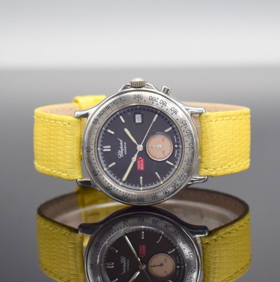 CHOPARD Eindrückerchronograph Mille Miglia Referenz 16/8182, Schweiz um 1991, Edelstahlgeh., Boden & Krone verschr., quarz, Anz. v. Std., Min., ...