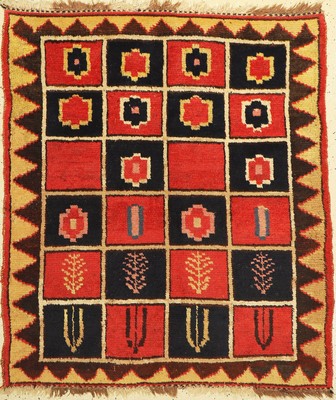 Antiker Luri Gabbeh, Persien, um 1900, Wolle auf Wolle, ca. 140 x 125 cm, EHZ: 2-3