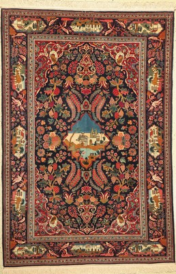 Keschan Kork alt, Persien, um 1930/1940, Korkwolle, ca. 202 x 137 cm, EHZ: 2