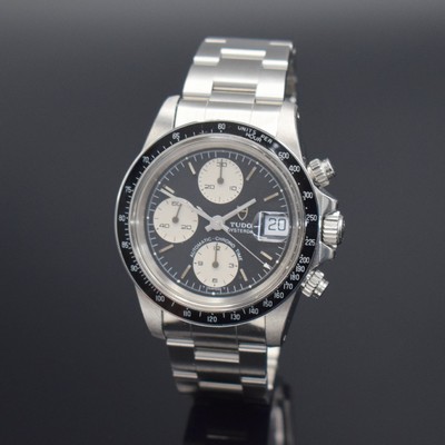 TUDOR Oysterdate Armbandchronograph Chrono- Time "Big Block" Referenz 79160 mit original Etui & Papieren, Automatik, massives orig. Rolex ...