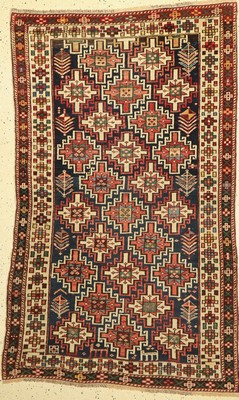 Antiker Schirwan Marasali, Kaukasus, um 1900, Wolle auf Wolle, ca. 180 x 110 cm, EHZ: 3 (gleichmäßig dünner Flor)