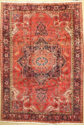 Heriz, Persien, ca. 50 Jahre, Wolle auf Baumwolle, ca. 336 x 236 cm, EHZ: 2