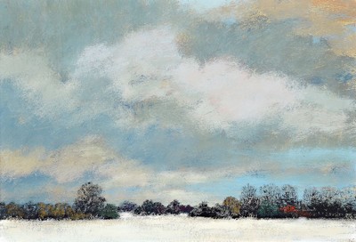 Arrigo Wittler, 1918 Heeven - 2004 Worpswede , Studium an der Akademie München, 2 Pendants: norddeutsche Sommer- und Winterlandschaft, ...