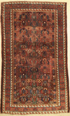 Saujbulagh antik, Persien, 19. Jhd, Wolle auf Wolle, ca. 222 x 137 cm, EHZ: 4-5