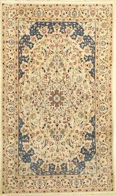 Nain fein(9 La), Persien, ca. 50 Jahre, Korkwolle mit Seide, ca. 204 x 123 cm, EHZ: 2
