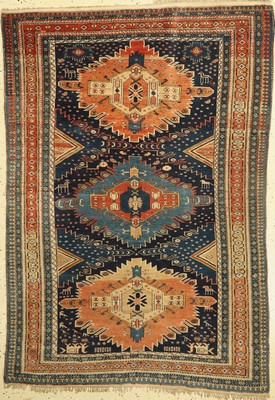 Antiker Schirwan, Kaukasus, um 1910, Wolle auf Wolle, ca. 175 x 121 cm, EHZ: 3
