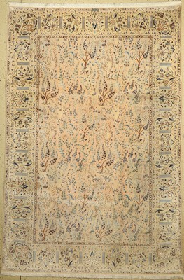 Nain fein, signiert, Persien, ca. 50 Jahre,Korkwolle mit Seide, ca. 295 x 197 cm, EHZ: 2-3