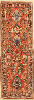 Sarogh alt, Persien, um 1940, Wolle auf Baumwolle, ca. 230 x 82 cm, EHZ: 2-3