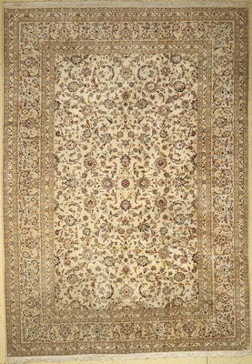 Keschan alt, Persien, ca. 50 Jahre, Wolle auf Baumwolle, ca. 342 x 242 cm, EHZ: 2, (Fleckig)