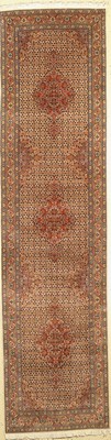 Täbriz fein(50 Raj), Persien, ca. 50 Jahre,Korkwolle mit Seide, ca. 313 x 80 cm, ca. 500.000 Kn/qm, EHZ: 2