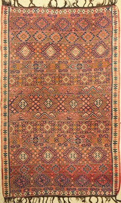 Malatya Kelim, Türkei, um 1940, Wolle auf Wolle, ca. 255 x 160 cm, EHZ: 2-3