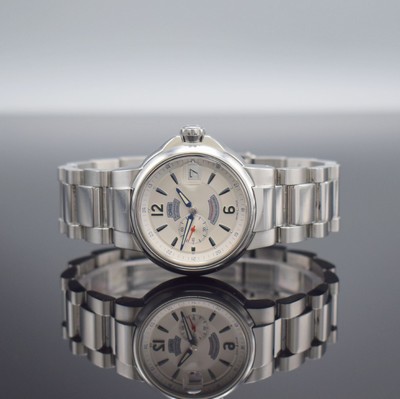 ORIS Chronometer Herrenarmbanduhr Referenz 7496, Schweiz um 2015, Automatik, verschr. beids. vergl. Edelstahlgeh. inkl. orig. Gliederband m. ...