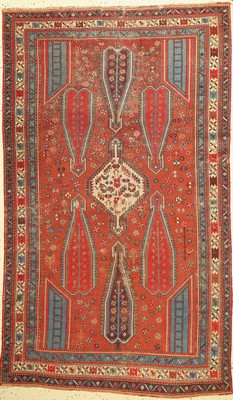 Schikli Kazak antik, Kaukasus, 19.Jhd., Wolle auf Wolle, ca. 194 x 116 cm, EHZ: 4-5