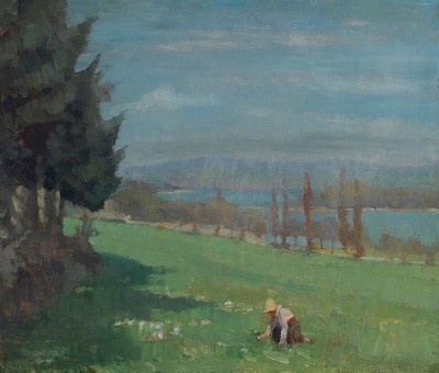 Oskar Hagemann, 1888 Holoubkau/Böhmen-1984 Karlsruhe, Studium an der Akademie Karlsruhe bei Schmitt-Reutte und als Meisterschüler von Trübner, ...