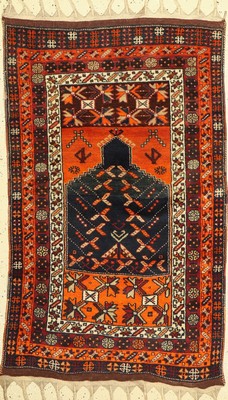 Yürük Gebetsteppich, Türkei, um 1940, Wolleauf Wolle, ca. 142 x 87 cm, EHZ: 2