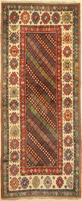 Antiker Talisch, Kaukasus, um 1900, Wolle auf Wolle, ca. 250 x 105 cm, EHZ: 2-3