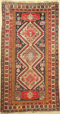Kuba Schirwan, Kaukasus, um 1900, Wolle aufWolle, ca. 330 x 173 cm, EHZ: 5-6