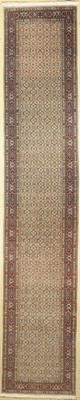 Mud Kork fein, Persien, ca. 40 Jahre, Korkwolle mit Seide, ca. 395 x 78 cm, EHZ: 2