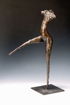 Pieter Sohl, 1933-2018, war Künstler in Heidelberg, Hier: Bronze Skulptur, "Tanz II", H. ca. 66 cm