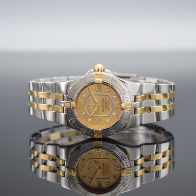 BREITLING Damenarmbanduhr Starliner Referenz B71340, Chronometer in Edelstahl/Gold kombiniert inkl. Gliederband, Boden verschr., champagnerfarb. ...