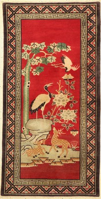Pao Tow antik, China, um 1910, Wolle auf Baumwolle, ca. 180 x 93 cm, EHZ: 2