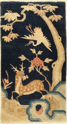 Pao Tow antik, China, um 1910, Wolle auf Baumwolle, ca. 127 x 70 cm, EHZ: 3