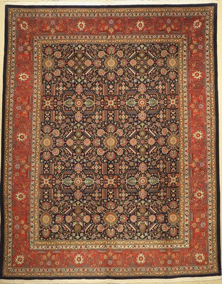 Täbriz fein(50 Raj), Persien, um 1960, Korkwolle, ca. 371 x 294 cm, EHZ: 2(Sehr guter Zustand).
