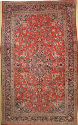 Keschan fein Palastteppich, Persien, um 1940, Korkwolle, ca. 534 x 328 cm, EHZ: 2-3
