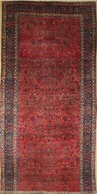 Antiker Kerman(OCM), signiert, Persien, um 1910, Korkwolle, ca. 580 x 260 cm, EHZ: 3 aus der Manufaktur Orient Carpet.