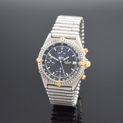 BREITLING AOPA Referenz 81950 sehr seltener Chronomat der 1. Serie, Schweiz um 1984, Automatik, verschr. Stahlgeh., orig. Roleauxband m. dopp. ...