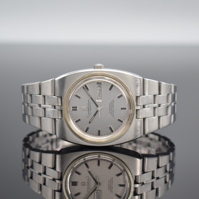 OMEGA Constellation Chronometer Herrenarmbanduhr in Edelstahl, Schweiz um 1969, Automatik, Ref. 168.045 - 368.845, Boden mit Sternwarte-Symbolik ...