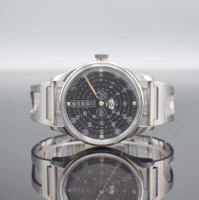 CORNAVIN Geneve AMF Patent sehr seltene Taucheruhr mit Dekompressionsanzeige Referenz P.810, Schweiz um 1965, Automatik, großes 2 -teil. Gehäuse, ...