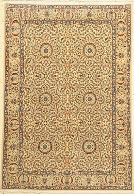 Nain fein(6 La), Persien, ca. 50 Jahre, Korkwolle mit Seide, ca. 164 x 114 cm, EHZ: 2