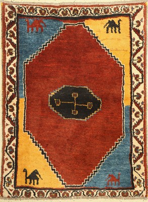 Gabbeh alt, Persien, ca. 60 Jahre, Wolle auf Wolle, ca. 160 x 122 cm, EHZ: 2