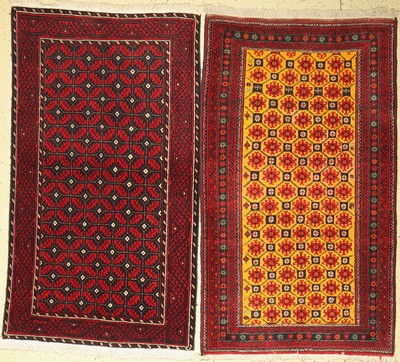 Ein Paar Belutsch, Persien, ca. 60 Jahre, Wolle auf Baumwolle, ca. 170 x 100 cm, EHZ: 2