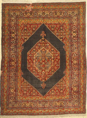 Täbriz Hadji Jalili, Persien, um 1930, Wolle auf Baumwolle, ca. 183 x 141 cm, Mottenfraß, EHZ: 4