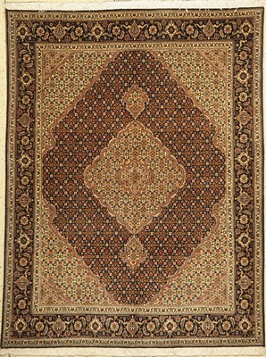 Täbriz (40 Raj), Persien, ca. 50 Jahre, Wolle mit Seide, ca. 198 x 150 cm, EHZ: 2