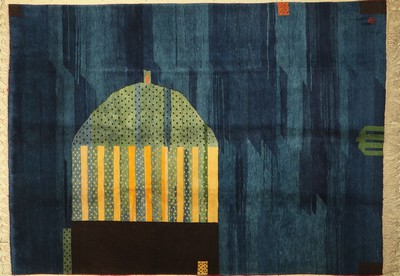 Gabbeh, Indien, ca. 50 Jahre, Wolle auf Wolle, ca. 286 x 207 cm, EHZ: 2