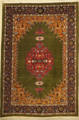 Täbriz fein, signiert, (Djawadzadeh), Persien, um 1960, Korkwolle, ca. 288 x 187 cm,EHZ: 2