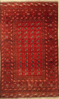 Dolatabad, Afghanistan, ca. 60 Jahre, Wolleauf Wolle, ca. 295 x 180 cm, EHZ: 2