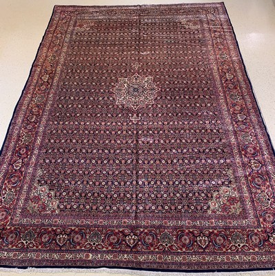Bidjar Palastteppich fein, Persien, um 1950, Wolle auf Baumwolle, ca. 527 x 355 cm, EHZ: 2, (leicht verfärbt)
