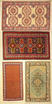 Gemischtes Lot aus, Indo Mir, Indo Wiss, Türkischer Kula, Eriwan, ca. 50 Jahre, ca. 140 x 85cm, EHZ: 2