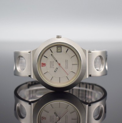 OMEGA Seamaster Chronometer Herrenarmbanduhr Electronic f300Hz mit Stimmgabelschwinger, Schweiz um 1971, Ref. 198.0013, massives Gehäuse in Stahl, ...