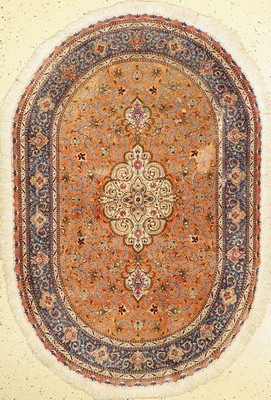 Ghom Seide fein, Persien, ca. 50 Jahre, reine Naturseide, ca. 150 x 100 cm, EHZ: 2, (kleiner Fleck)